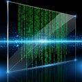 The image conveys a sense of advanced computing or cybersecurity Royalty Free Stock Photo