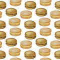 Digital illustration of food seamless pattern: hamburgers, burgers, sandwiches, burgers, chicken, burger on a white