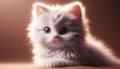 Cute Fluffy Kitten in Soft Focus Royalty Free Stock Photo