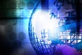 Digital illustration of Globe created by line Royalty Free Stock Photo