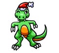 Happy Winking Christmas T Rex