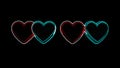 Digital Hearts Romantic Background