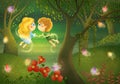 Peter and Wendy illustration Royalty Free Stock Photo