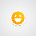 Haha! Emoji Sticker Icon