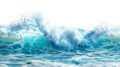 Serene Ocean Waves Captured in Realistic Digital Artwork, Perfect for Backgrounds and Themed Designs. Calm and Tranquil