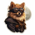 Star Wars Themed Sticker: Dog With Goggles - Artgerm Inspired