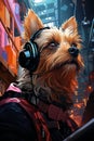 Techno Introspection: Norwich Terrier in Modern Mood