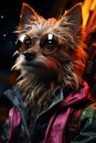 Techno Introspection: Norwich Terrier in Modern Mood