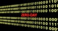 Zero-Day Vulnerability in Binary Code Royalty Free Stock Photo