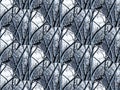 Digital Illustration Snow Mosaic Pattern