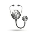 A digital illustration of a stethoscope Royalty Free Stock Photo
