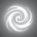A digital white Spiral illustration - swirling vortex Royalty Free Stock Photo