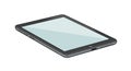 A digital illustration of a tablet with a sleek metallic frame and a large touchscreen Royalty Free Stock Photo