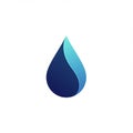 A digital illustration of a water droplet icon on a white background. The droplet has a Royalty Free Stock Photo