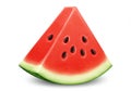 A digital illustration of a watermelon slice featuring vibrant red Royalty Free Stock Photo