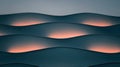A digital illustration of a wave-like pattern with warm orange light emanating from the center. Royalty Free Stock Photo