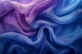 Digital image of blue and purple textured background of fabric with a pattern, in a top view. soft blue cloth texture backgro Royalty Free Stock Photo