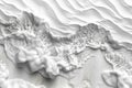 Digital image of closeup of texture, white sand with intricate patterns and textures created Royalty Free Stock Photo