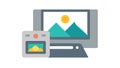 Digital Image Editing and Content Creation Workflow, vector design Generative AI Royalty Free Stock Photo