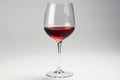 Digital image of red wine glass isolated on white background, no shadow, no reflection, no reflections, transparent backgroun
