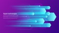 Digital information technologies, networking, data processing ab Royalty Free Stock Photo
