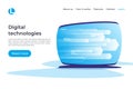 Digital information technologies, networking, data processing ve Royalty Free Stock Photo