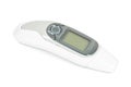 Digital infrared thermometer on white background Royalty Free Stock Photo