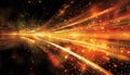 Digital innovation abstract brain illuminated by big data analytics in tech infused scene