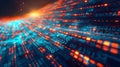 Digital input, programming code. Banner for an IT company. Royalty Free Stock Photo