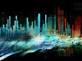 Digital Insights: Abstract Background Depicting AI-driven Analytics and Trends