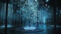 A digital installation using interactive motion graphics to display data on climate change and its impact on the