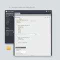 A digital interface displaying a coding editor with a grey background. The editor
