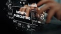 Digital Interface Displaying Growth Forecasting Data and Metrics for Business Analysis and Strategic Planning Royalty Free Stock Photo