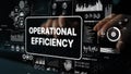 Digital Interface Displaying Operational Efficiency Metrics with Graphs and Data Visualizations for Business Analysis Royalty Free Stock Photo