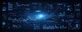 Futuristic Digital Data Analytics Dashboard Background Royalty Free Stock Photo