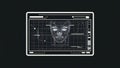 Facial Recognition Technology Interface Royalty Free Stock Photo