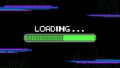 Digital Interface Loading Progress Bar Displaying Data Stream Royalty Free Stock Photo