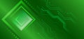 Digital internet communication on green background. Wide Cyber security internet and networking concept. Hi-tech vector