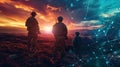 digital interoperability on the battlefield, showcasing lean services architecture and software integration for enhanced