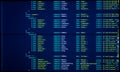 Digital java code. Coding application by programmer developer. Web app code. Script on computer with source code. Programming code
