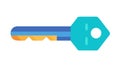 Digital Key Access Icon Vector Illustration, Security Solution, vector design Generative AI Royalty Free Stock Photo