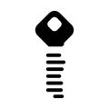 digital key glyph icon vector illustration Royalty Free Stock Photo
