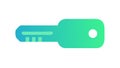 Digital key icon, for secure access and authentication, vector design Generative AI Royalty Free Stock Photo