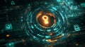 Digital Keyhole Abstract Cybersecurity System