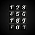 Digital keypad with numbers Royalty Free Stock Photo