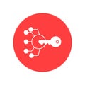 Digital Keys Vector Icon with trendy background colors that can easily edit or modify.