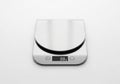 Digital kitchen scale with a sleek, Royalty Free Stock Photo