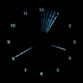 Digital LED Analog Clock Royalty Free Stock Photo