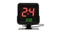 Digital led timer display with red and green numbers Royalty Free Stock Photo