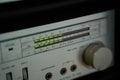 Digital Led Vu-meter of Vintage Cassete Player